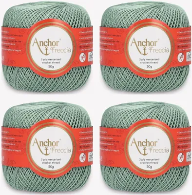 Obrázok produktu pre 4x priadza Anchor Freccia 12 – bavlnená priadza vhodná na háčkovanie a čipkovanie (farba 00875)