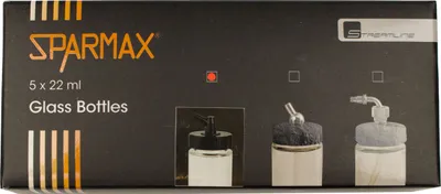 5 Gläser mit Plastikanschluss a 22ml für Sparmax SP-570 + 575 Airbrushes