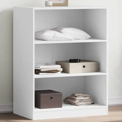 Obrázok produktu pre Šatníková skriňa biela 77x48x102 cm materiál na báze dreva