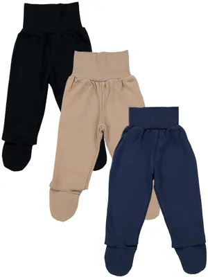 Produktbild von TupTam Baby Jungen Strampelhose mit Fuß 3er Pack, Farbe: Farbenmix 7, Größe: 56