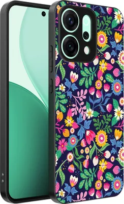 Zdjęcie produktu dla Etui na telefon Oppo Reno 14 z kwiatowym nadrukiem - Etui z TPU z kwiatowym wzorem - Smartphonica