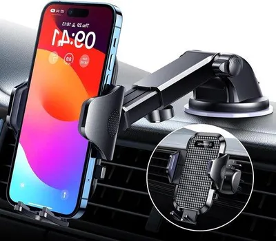 Obrázek produktu pro Držák na ventilace do auta, černý – vhodný pro iPhone 14 Pro Max, 13 a 12