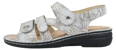 Zdjęcie produktu dla Finn Comfort Gomera, buty damskie, wygodny sandał, skóra, szary - sandał damski, wygodna / luźna wkładka, szary, skóra (savanne)