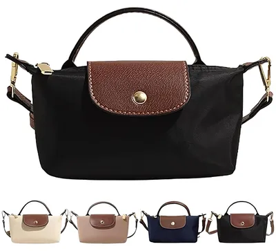 Productafbeelding van Mini crossbody tas - dames schoudertas - waterafstotend nylon - verstelbare band - lichtgewicht - stijlvol design