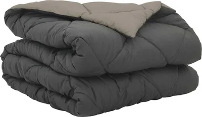 Obrázok produktu pre vidaXL Letná prikrývka, 200 x 135 cm, letná, 200 gsm, svetlosivá a antracitová