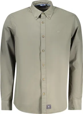 Produktbild von Grünes Herrenhemd, Langarm, Button-Down, Nachhaltig & Stilvoll