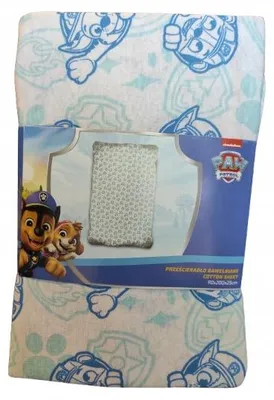 Produktbild von Carbotex Kinder Spannbettlaken PSI PATROL 90x200 cm Baumwolle