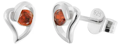 Immagine prodotto di trendor 21404-07 Orecchini da donna in argento 925 con cuore rosso