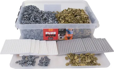 Produktbild von Plus Plus Gold und Silber 2000 +Bauplatten | Konstruktionsmaterial Bausteine