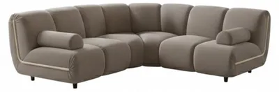 Produktbild von KAWOLA Modulsofa LAYLA Ecksofa 3 Module 2 Armlehnkissen Velvet taupe