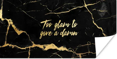 Produktbild von MuchoWow® Poster Zitat - Sprichwörter - Gold - Marmor 40x20 cm - Poster für die Wand - Poster Schlafzimmer