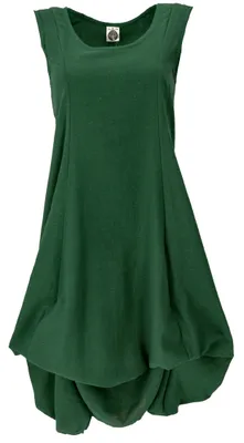 Produktbild von Langes Wandelbares Sommerkleid, Boho Maxikleid - Grün, Damen, Baumwolle, Größe: S