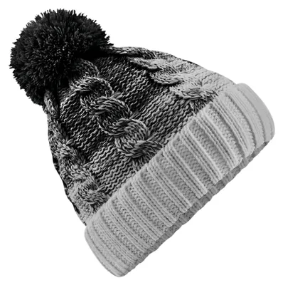 Image de Beechfield - Bonnet pour hommes/femmes unie FK1430 (taille unique) (noir/gris clair)