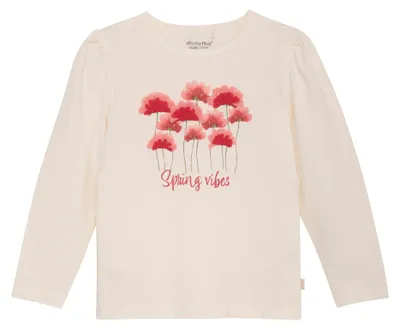 Produktbild von Minymo Mädchen Kinder Longsleeve Langarmshirt Shirt Rundhals 95% Baumwolle, 5% Elasthan Regular Fit