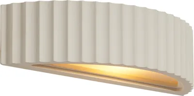 Produktbild von QAZQA - Skandinavisch Skandinavische Wandleuchte Beige Organic - Plaster I Wohnzimmer I Schlafzimmer - Gips Organisch - LED geeignet E14