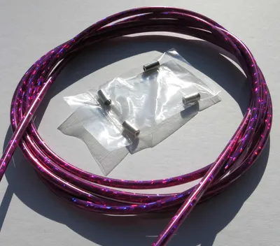Produktbild von Außenzug Bowdenzug Glitter pink 2,50 m 5 mm