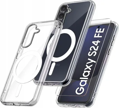 Produktbild von Etui für Samsung S24 FE VERSTÄRKT für MAGSAFE ANTI SHOCK CLEAR CASE + Glas