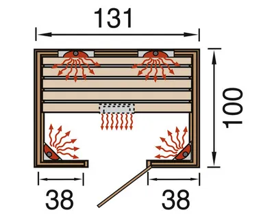 Obrázek produktu pro Infrasauna Weka Vaala 2 130,5x100x190 cm
