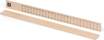 Obrázek produktu pro Metrie, Dřevěná špachtle rovná, se stupnicí v cm, 3,2 mm x 25 mm x 310 mm, 1 ks