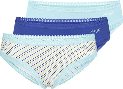 Produktbild von sloggi 3er Pack GO Crush Hipster Komfortabel und atmungsaktiv, Zierborte an den Säumen, Im praktischen Mehrfachpack