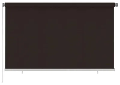 Zdjęcie produktu dla Roleta zewnętrzna vidaXL 240 x 140 cm, brązowa, HDPE