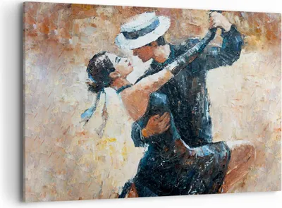 Produktbild von Bild auf Leinwand - Leinwandbild - tanzen sie - 100x70cm - Wand Bild - Wanddeko - Wandbilder - Leinwanddruck - Bilder - Kunstdruck - Wanddekoration - Leinwand bilder - Wandkunst - AA100x70-3773