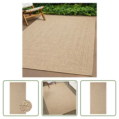 Produktbild von The Living Store Teppich 80x150 cm Jute-Optik Innen und Außen