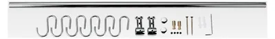 Produktbild von Relingleiste 58 cm mit 6 verchromten Haken