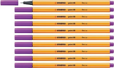 Produktbild von Fineliner - STABILO point 88 - 10er Pack - lila