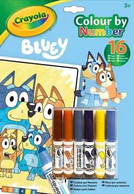 Image de Crayola Colour By Numbers - Bluey