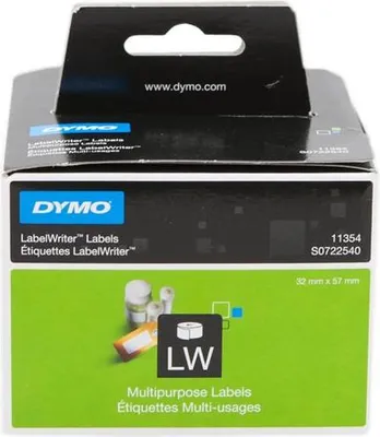Produktbild von DYMO Orignal LabelWriter Mehrzwecketiketten | 57 mm x 32 mm | Rolle mit 1.000 leicht ablösbaren | selbstklebendes Etikettenband| für LabelWriter Etikettendrucker