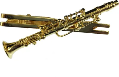 Produktbild von Klarinette Krawattennadel Krawattenhalter Box Miniblings Klarinetist Musik gold