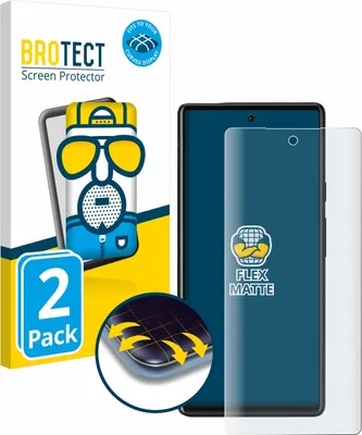 Produktbild von 2x BROTECT Fullscreen Schutzfolie für Google Pixel 6 Displayschutz Folie Fullcover Matt Entspiegelungsfolie