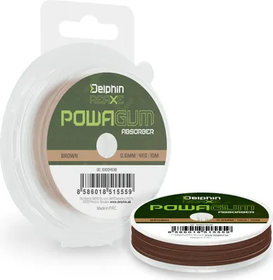 Produktbild von 10m FEEDER POWER GUM BROWN Feedergum Shock Absorber Feedermontage Ø1,00mm/8,00kg