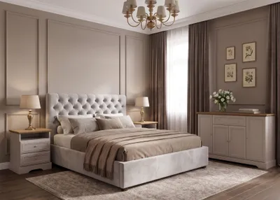 Produktbild von Castello Schlafzimmer-Set 3-teilig – Stilvolle Landhausmöbel in Kaschmir / Mavelie Eiche