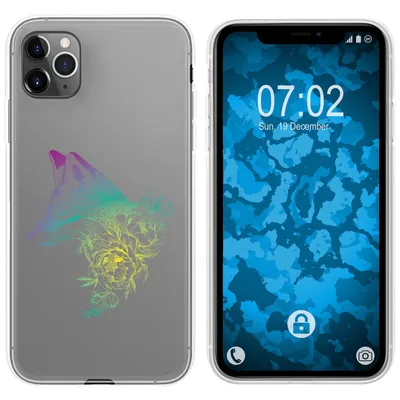 Produktbild von PhoneNatic Case kompatibel mit Apple iPhone 11 Pro Silikon-Hülle Floral Fuchs M1-4