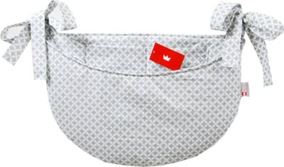 BABYLUX Babybetttasche Organizer BETTTASCHE Spielzeugtasche 106. Marokko Grau