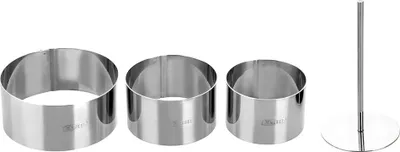 Produktbild von Set mit 3 Ibili-Ornamentformen, Edelstahl, Silber