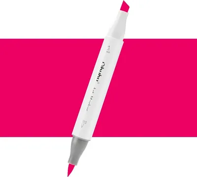 Imagen del producto de Laca fijadora OHUHU, doble uso, pincel y cincel, color rosa intenso (R6)