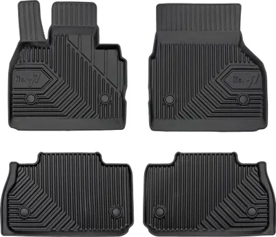 Produktbild von Fußmatten Gummimatten No.77 für BMW iX I20 2021-2025 TPE Gummi Schwarz 4 tlg