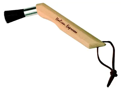 Produktbild von Redecker Espressopinsel, Buche, schräg dunkle harte Borste,