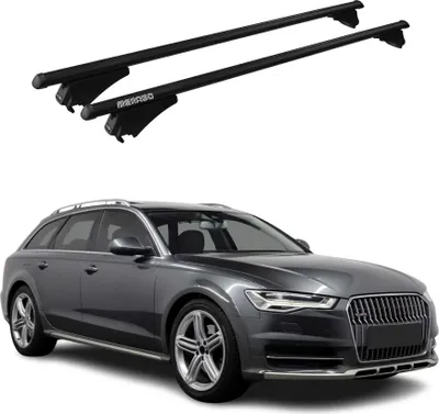 Produktbild von Menabo Dachträger Grundtäger für Audi A6 C7 Allroad 2012-2018 75kg Alu Silber 2x