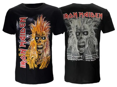 Obrázok produktu pre Tričko Iron Maiden so zoznamom skladieb z prvého albumu – M