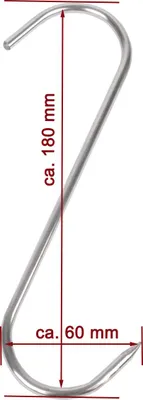 Produktbild von Beeketal Fleischhaken Zerwirkhaken Schlachthaken, Modell:Fleischhaken FHB-5