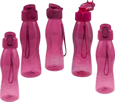 Produktbild von 5 Stück Steuber Klick Top Design Trinkflasche 700 ml pink