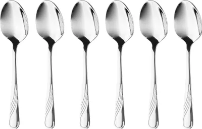 Zdjęcie produktu dla Łyżeczka do kawy Zestaw łyżeczek do herbaty 6 sztuk Łyżeczka do mokki Łyżeczka deserowa stal nierdzewna 12 cm
