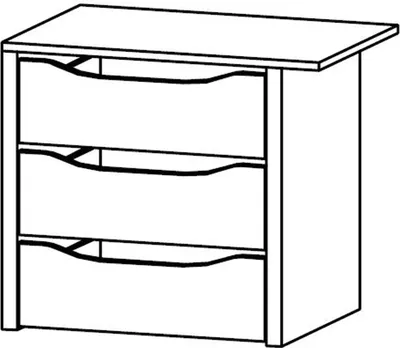 Produktbild von Schubkasteneinsatz 3er 66x45 Zubehör von Rauch Packs