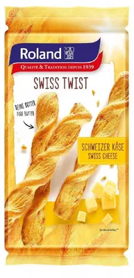 Image de Roland Swiss Twist Fromage suisse 100 g / Bâtons de biscuits au fromage
