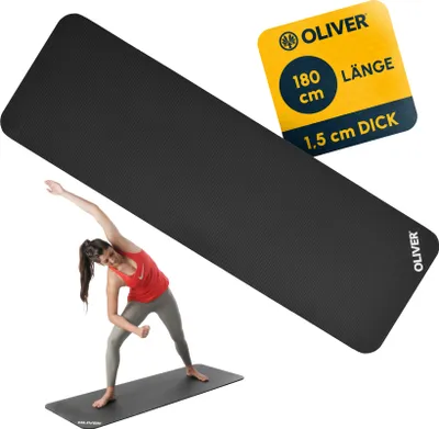 Obrázok produktu pre Oliver gymnastická podložka 180 x 60 x 1,5 cm - antracitová