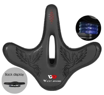 Obrázek produktu pro Sedlo na kolo, ergonomický design, polstrování tlumící nárazy, typ B, černé